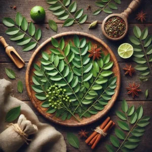 Curry leaves are popular in India, and are good for hair health.