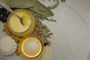Cow Ghee is rejuvenating and nourishing for hair health.